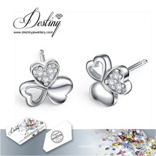 Destin bijoux cristaux de Swarovski boucles d’oreilles coeur 3 boucles d’oreilles